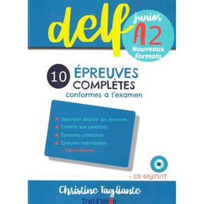 Nouveau Delf Junior A2 10 Epreuves Completes Conformes a lexamen gratuit