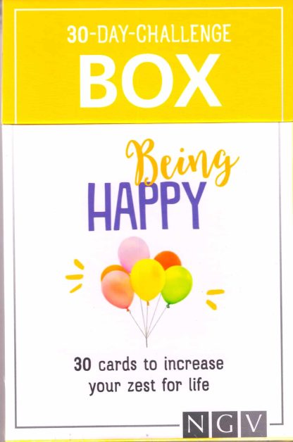 30 Day Challenge Box - Being Happy - 30 Cards to Increase your Zest for Life