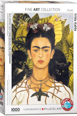 Puzzle 1000τμχ Self-Portrait with Thorny Necklace and Hummingbird by Frida Kahlo