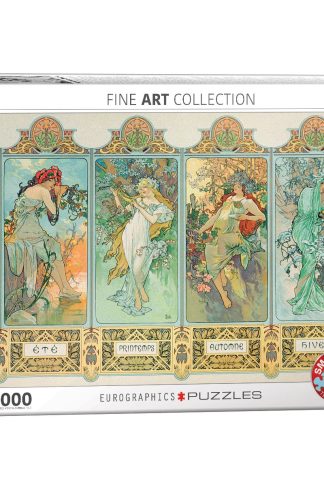Puzzle 1000τμχ The Four Seasons (Variant 3) by Alphonse Maria Mucha