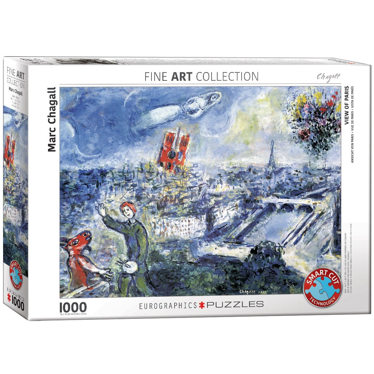 Puzzle 1000τμχ The Bouquet of Paris by Marc Chagall