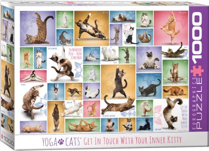 Puzzle 1000τμχ Yoga Cats