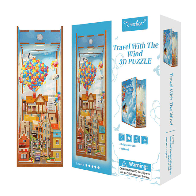 Βιβλιοστάτης Book Nook – Travel with the Wind