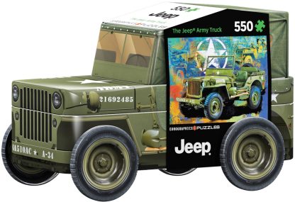 Puzzle 550τμχ Military Jeep Μεταλλική Συσκευασία
