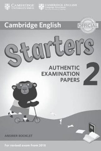 Cambridge English Young Learners 2 for Revised Exam from 2018 Starters Answer Booklet (Pre-A1)