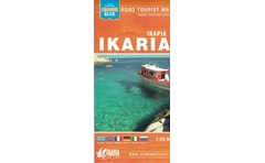 Ικαρία - Μίνι Χάρτης Orange Blue (αναδιπλούμενος χάρτης)